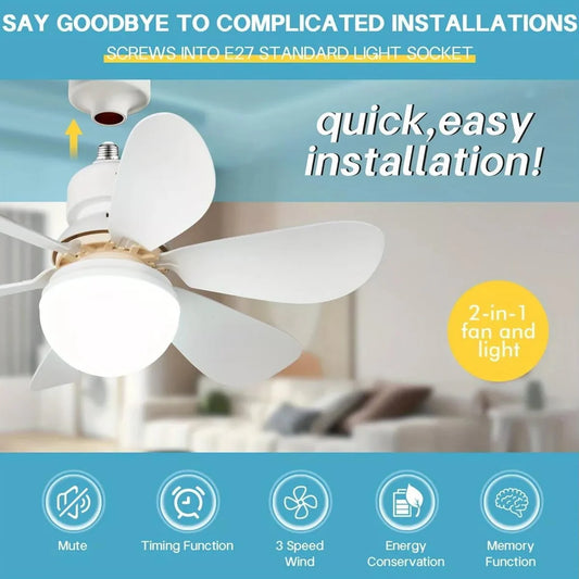 LumaFan 40W | Remote Control Ceiling Fan Light