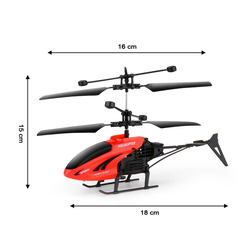 SkyFly Mini RC Helicopter - USB Rechargeable Remote Control Copter (1 Pc)