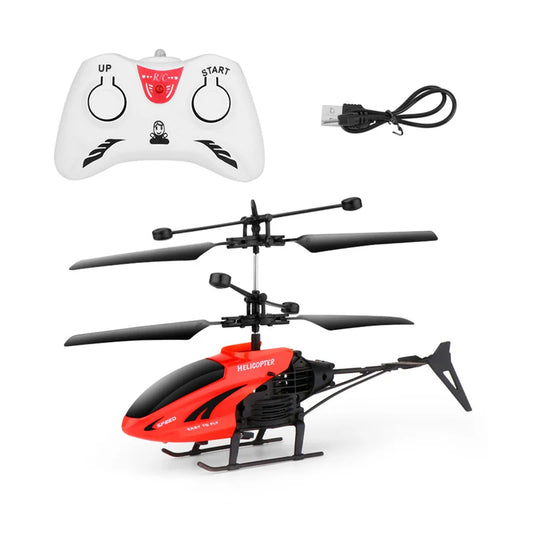 SkyFly Mini RC Helicopter - USB Rechargeable Remote Control Copter (1 Pc)