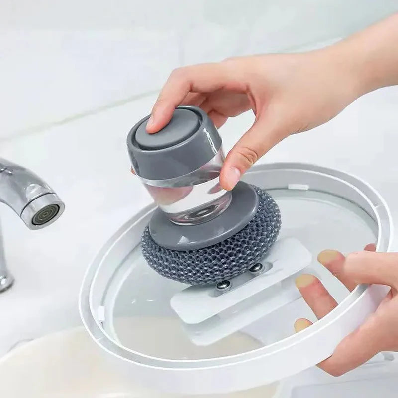 ScrubMate Pro - Soap Dispensing Palm Brush