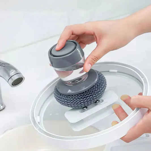 ScrubMate Pro - Soap Dispensing Palm Brush
