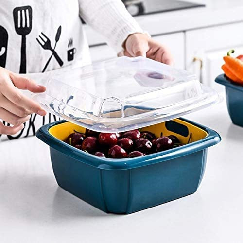 FreshDrain Pro - Double Layer Food Washing Basket
