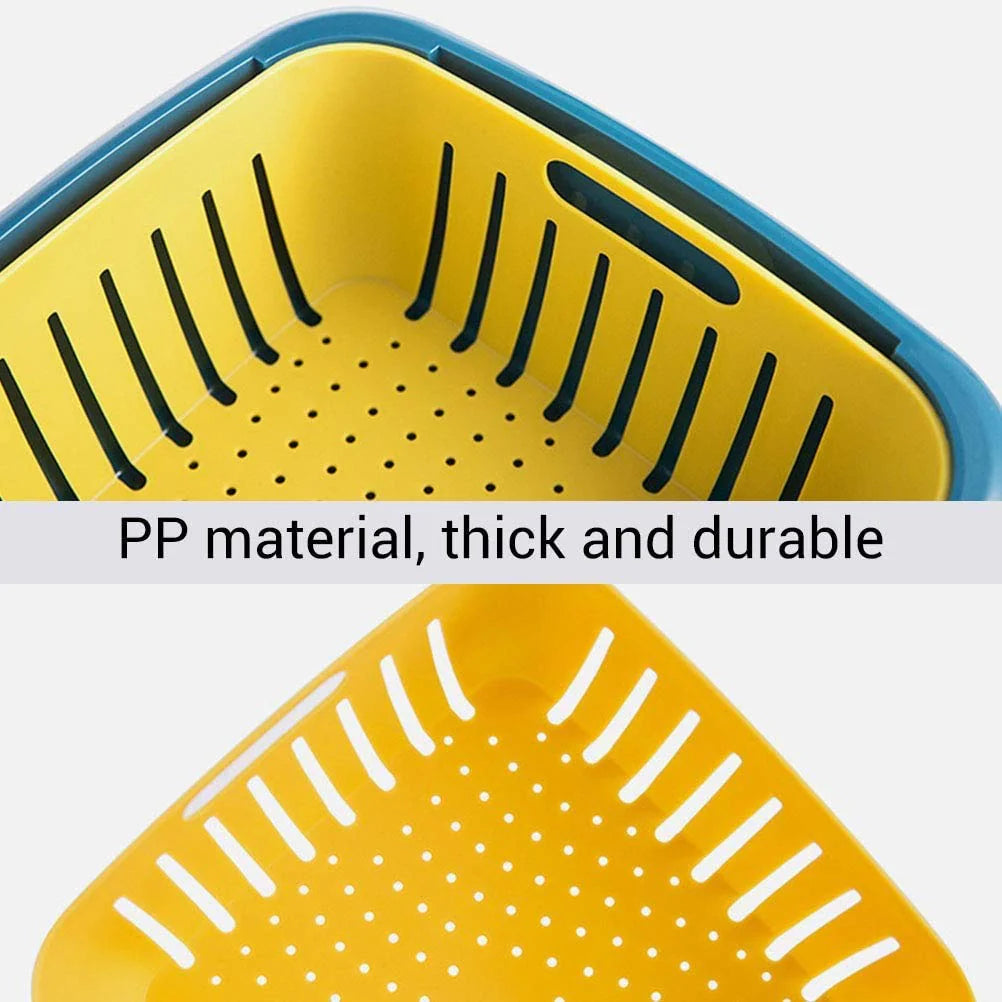FreshDrain Pro - Double Layer Food Washing Basket