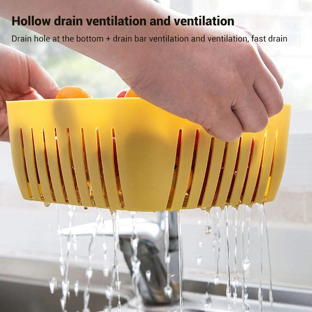 FreshDrain Pro - Double Layer Food Washing Basket