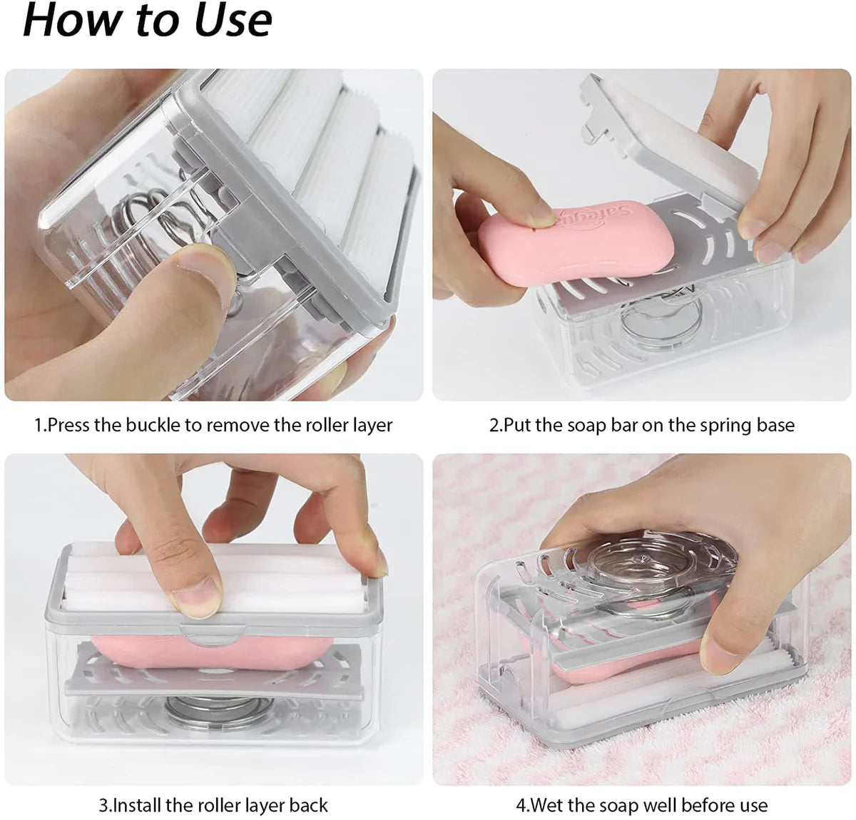 RollFoam Pro - 2 in 1 Soap Roller with Storage Case